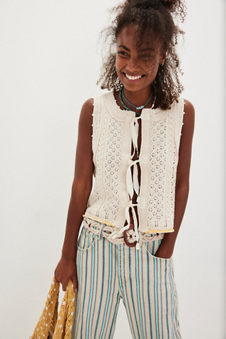 Summer Dreamer Vest by Free People in White, Size: XS