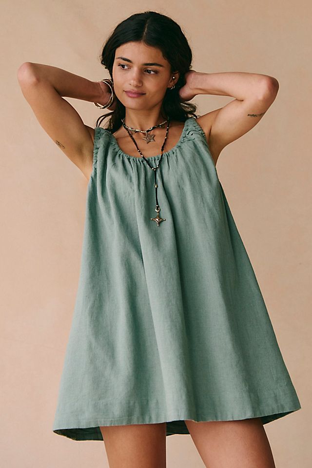 free people linen dress Best Day Ever Mini everywhere midi from free Free People Holland Stretch Linen