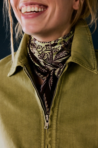 Essential Triangle Bandana by Free People in Brown