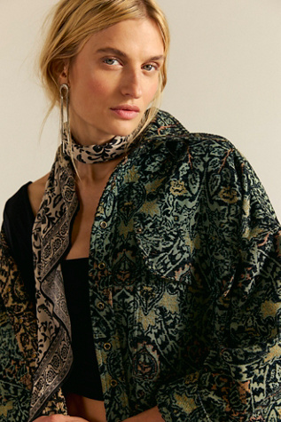 Essential Triangle Bandana by Free People in Purple