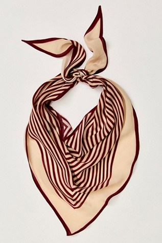 Essential Triangle Bandana at Free People in Rhododendron So Stripe