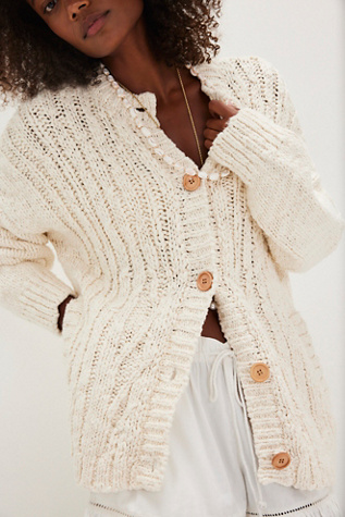 Raye Cardigan by Free People in White, Size: L