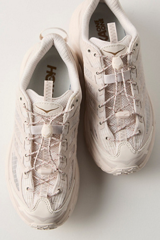 HOKA Mafate Three2 Grid Sneakers at FP Movement, Rose Cream/Stucco, US 5.5 M