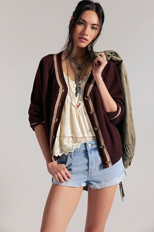 We The Free Cali Cuffed Shorties at Free People in Blue, Size: 33