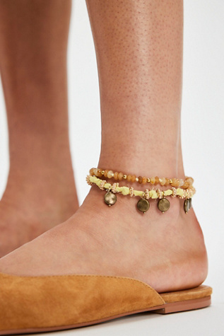 Ariana Ost Tamar Anklet at Free People in Yellow