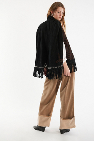 Женский топ Understated Leather x FP Suede Poncho, цвет: Коричневый — фото 2