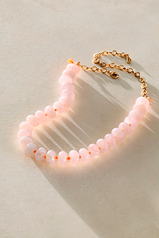 Sabina Semiprecious Beaded Stone Choker Necklace