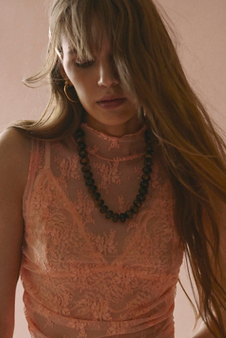 Collier ras-du-cou Sabina Stone par Free People en Tigers Eye, pour femme