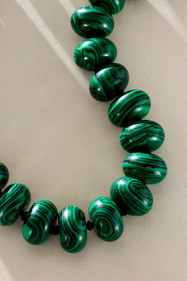 Collier ras de cou en pierres semi-précieuses perlées Sabina #2