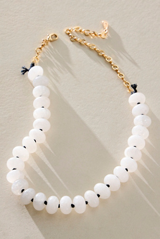 Sabina Semiprecious Beaded Stone Choker Necklace