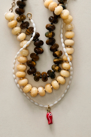 Sabina Stone Choker by Free People in Yellow