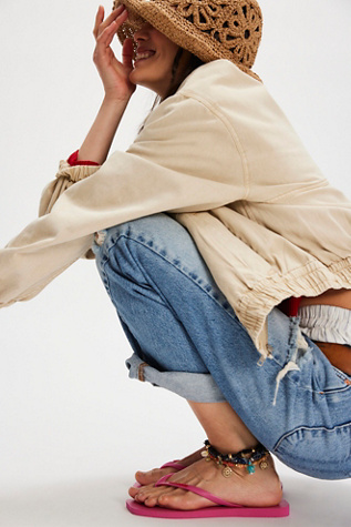 Ariana Ost Flossie Anklet at Free People in Black
