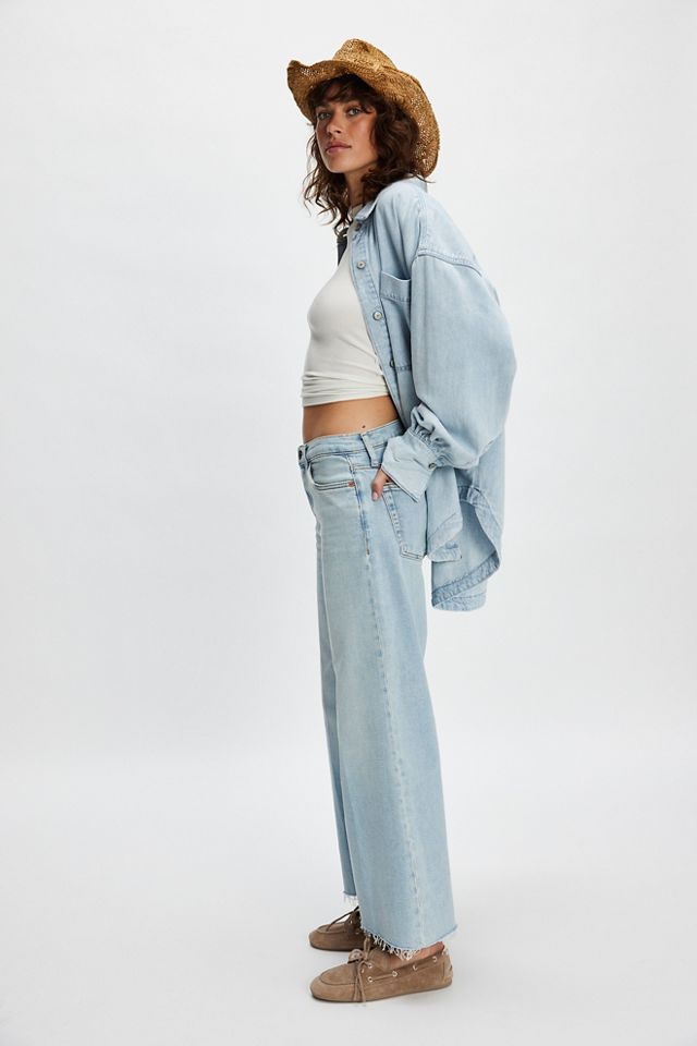RE/DONE Mid-Rise Wide-Leg Crop Jeans #2
