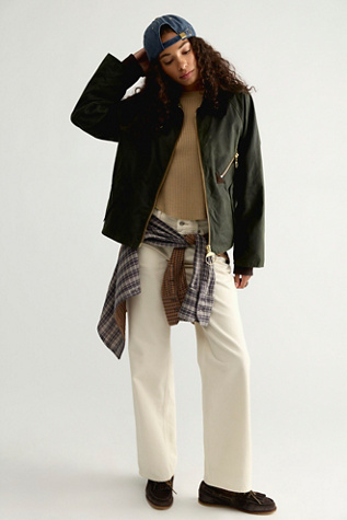 Женская куртка Barbour Arlene Wax, цвет: Зелёный — фото 3