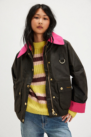 Barbour Icons Wax Jacket at Free People in Olive, Size: US 8