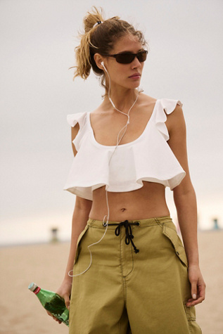 Off Duty Flounce Tank Top by FP Movement at Free People, White, S