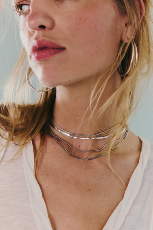 Who I Am Layer Choker by FP Collection at Free People in Silver