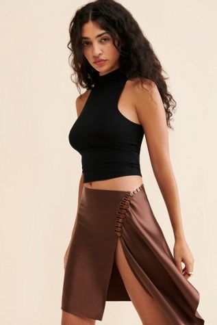 Mundaka Satin Mini Skirt