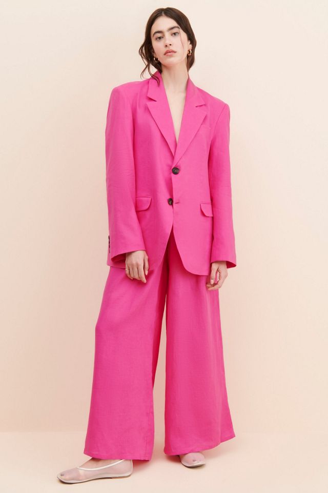 Alexandra Bueno Water Lili Linen Blazer #3