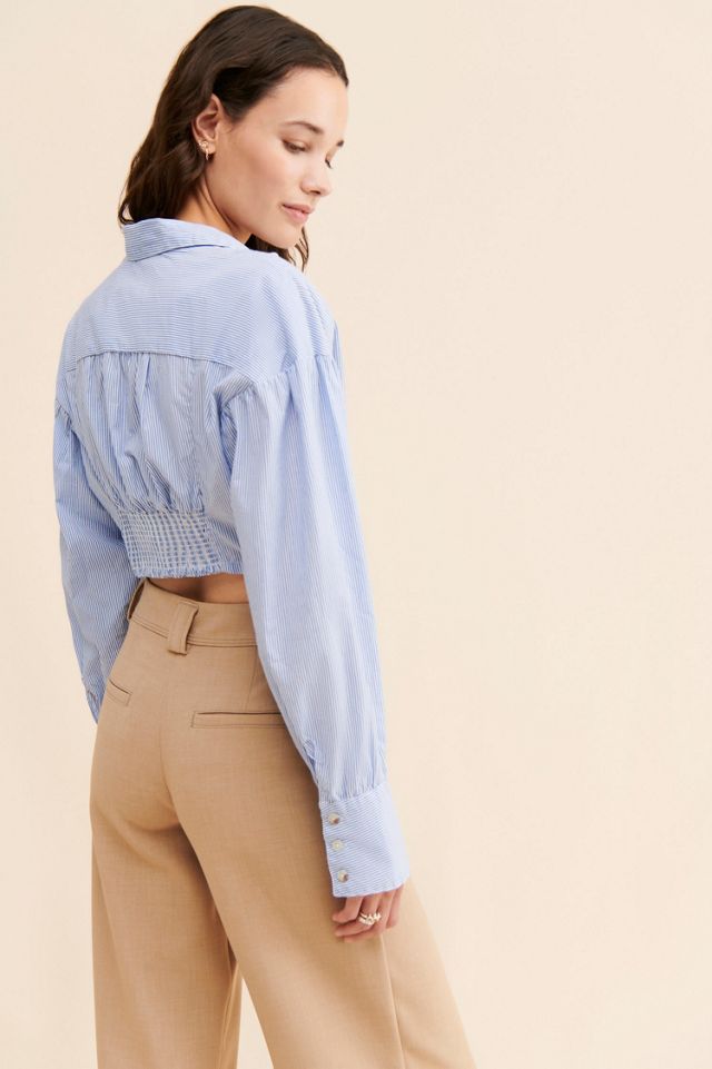 Olivia Stripe Corset Buttondown #1