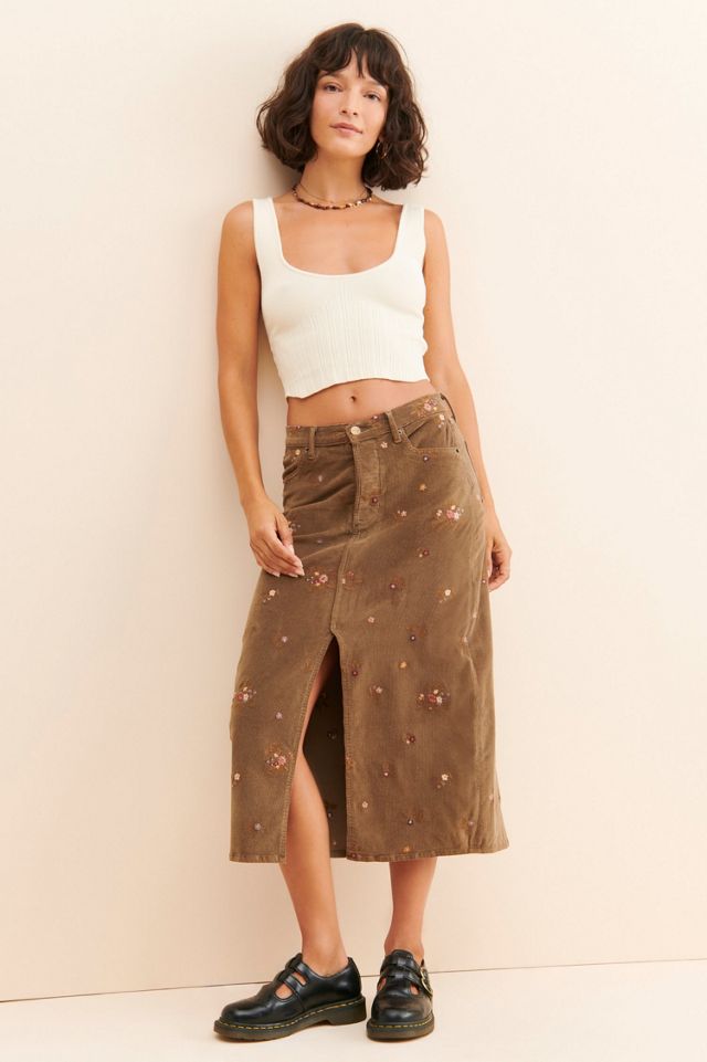 Driftwood Piper Embroidered Skirt #3