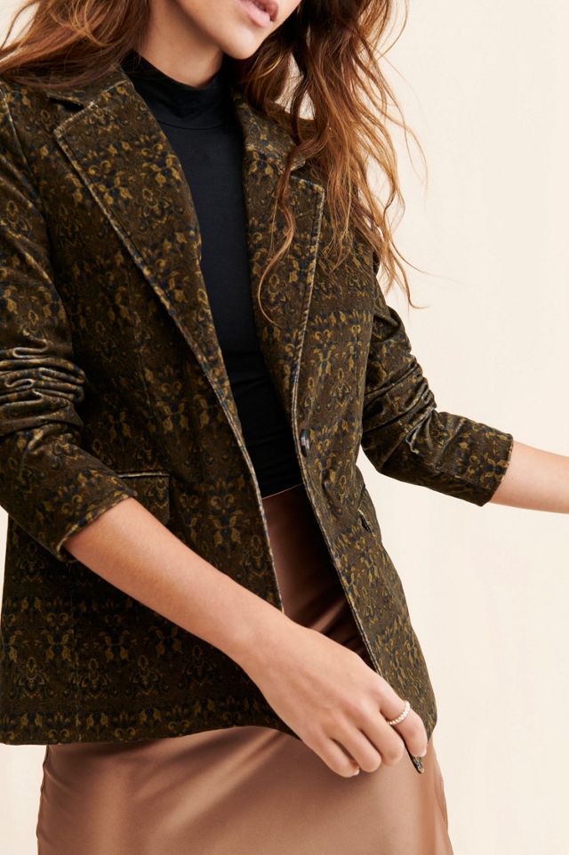 Driftwood Burnt Printed Blazer #2