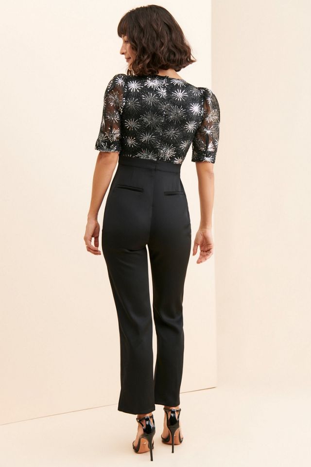 Adelyn Rae Sequined V-Neck Jumpsuit #1
