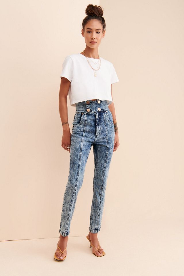 Alice McCALL We Dissolve Acid Wash Skinny Jeans #3