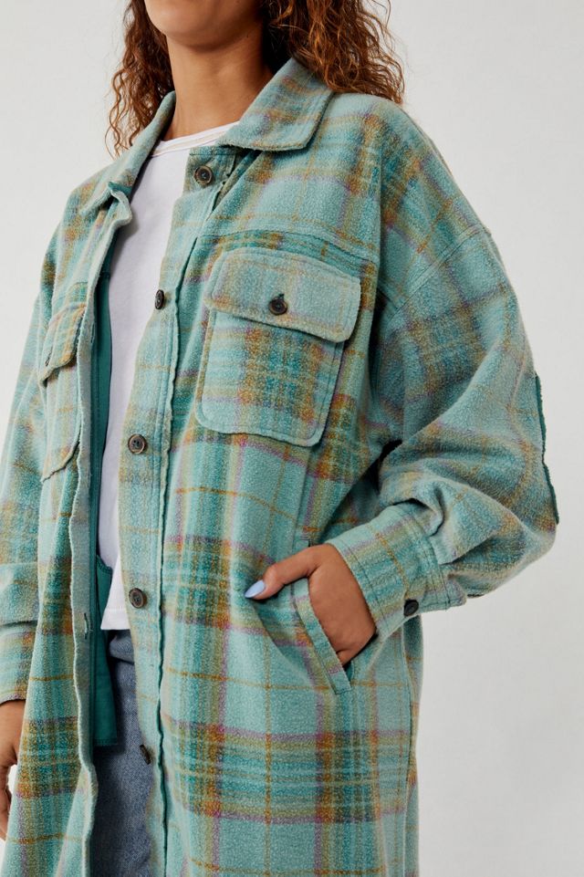 Oversized Plaid Shirt Jacket #2