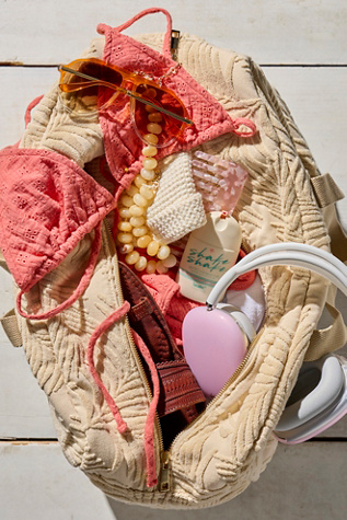 Tibby Terry Weekender Bag by Free People in Sand