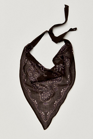 Bridgette Bandana Hair Scarf by Free People in Brown