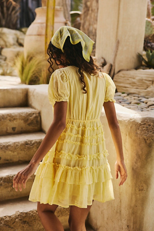 Bridgette Bandana Hair Scarf by Free People in Yellow
