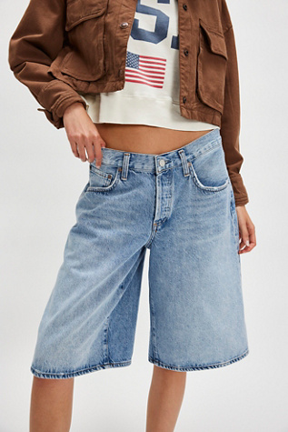 Женские шорты Agolde Baggy V-Shorts, цвет: Prevail — фото 3