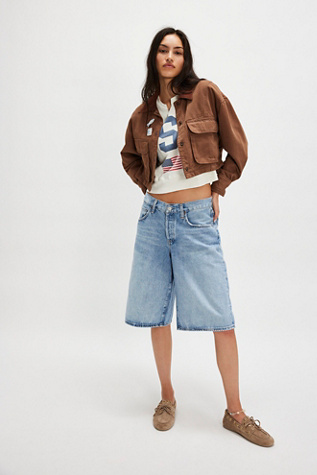 Женские шорты Agolde Baggy V-Shorts, цвет: Prevail — фото 4