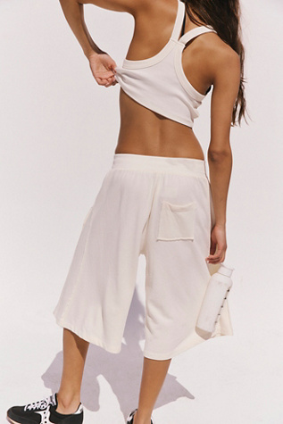 Go To Short Set Top by FP Movement at Free People, Ivory, S