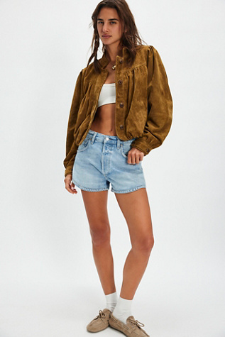 Citizens of Humanity Abita Shorts at Free People in Light Wash, Size: 27