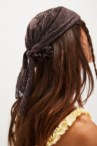 Mellody Hair Scarf by Free People in Brown