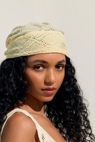 Mellody Hair Scarf at Free People in Butter Yellow