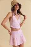 Drew Pucker Check Skirt Set