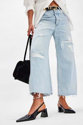 Rhia Slingback Heels by Schutz at Free People in Black, Size: US 8