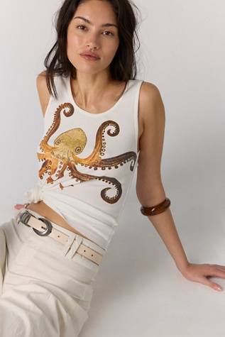 Nocturne Tank Top by Ragabond at Free People in Vintage White, Size: XS