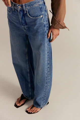 We The Free Truro Baggy Puddle Jeans at Free People in Medium Wash, Size: 31
