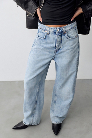 We The Free Truro Baggy Puddle Jeans by Free People