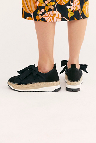 Женские кроссовки FP Collection Chapmin Espadrille, цвет: Чёрный — фото 4