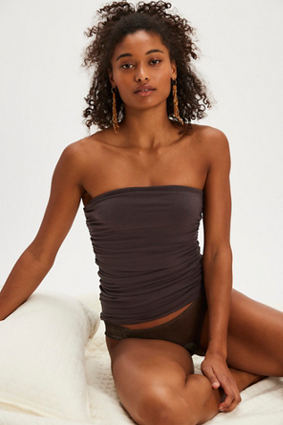 Before You Go Tube Top by Intimately at Free People in Brown, Size: XL