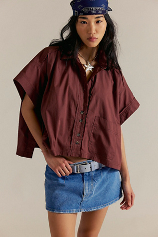 Chemise We The Free Just Dreaming en Bière Racinette, pour femme taille: XS chez Free People