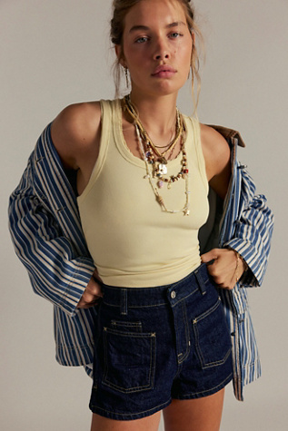 Rowan Tank Top by Free People in Yellow, Size: L