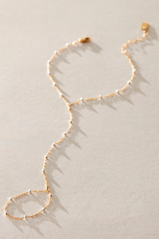 Set And Stones Austen Hand Chain by Set & Stones at Free People in Gold