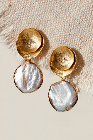 Set And Stones Reese Earrings by Set & Stones at Free People in Gold