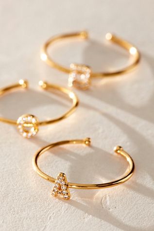 Brenda Grands Shiny Initial Ring